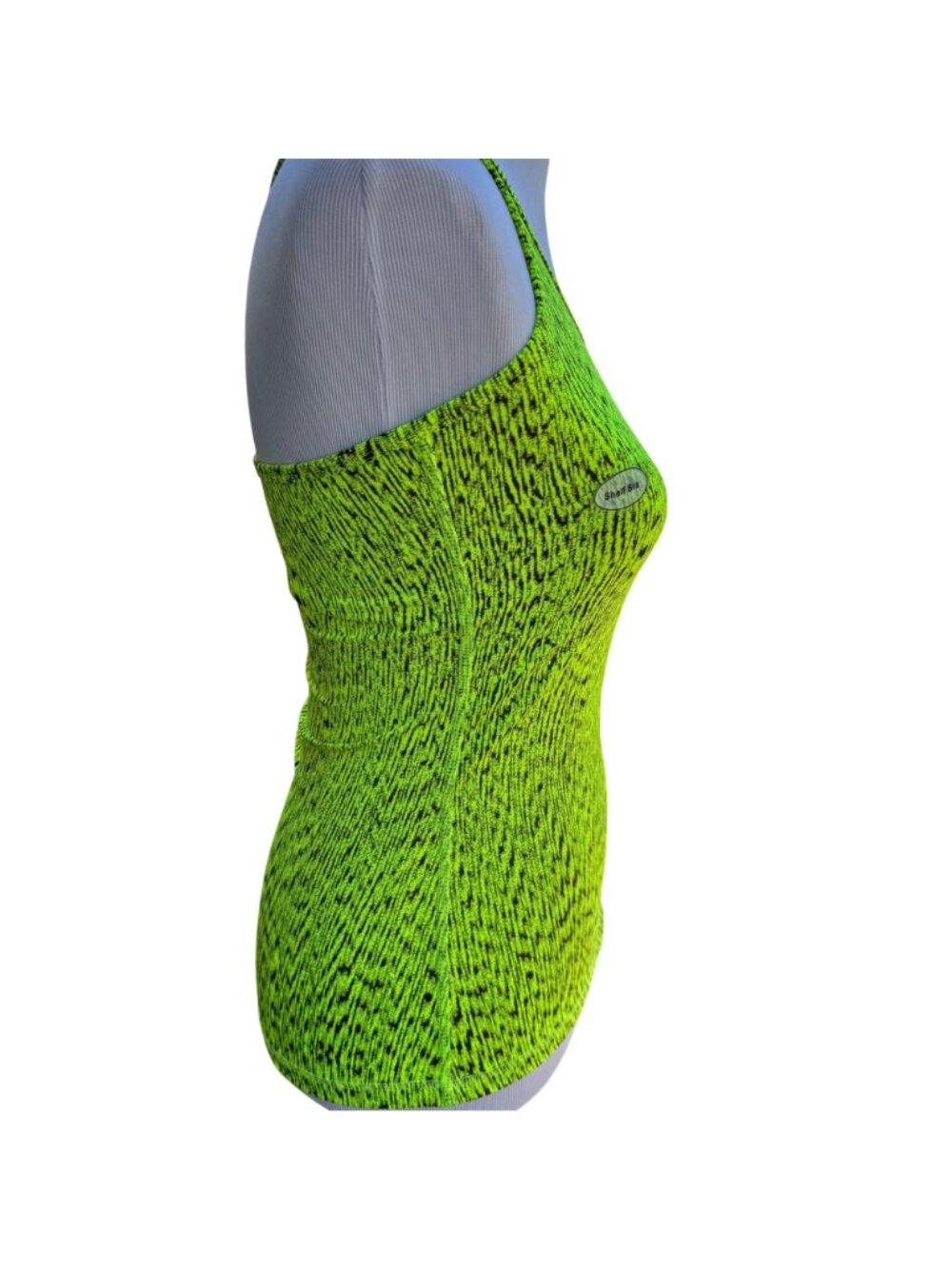DaDactra Womens Performance Tank Top Neon Yellow/Black S Evapor Tech Activewear - Picture 10 of 16